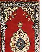 KASCHMAR,PERSIEN CA 196 X 95 CM..FLOR WOLLE. EHZ 1-2.CA 10 JAHRE.