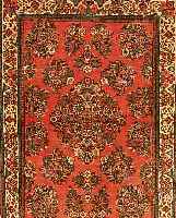 SAROGH,PERSIEN CA 151 X 106 CM..FLOR WOLLE EHZ 2.CA 15 JAHRE.