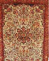 BIDJAR,PERSIEN CA 148 X 103 CM..FLOR WOLLE. EHZ 2.CA 30 JAHRE.