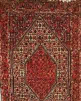BIDJAR,PERSIEN CA 145 X 87 CM..FLOR WOLLE. EHZ 2.CA 10 JAHRE.