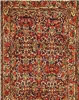 BIDJAR,PERSIEN CA 219 X 132 CM..FLOR WOLLE. EHZ 2.CA 20 JAHRE.