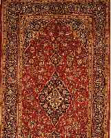 KESCHAN,PERSIEN CA 274 X 148 CM..FLOR WOLLE. EHZ 1-2.CA 20 JAHRE.