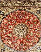 NAIN,PERSIEN CA 192 X 181 CM..FLOR WOLLE MIT SEIDE.EHZ 3.CA 20 JAHRE.