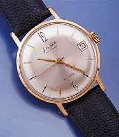 GLASHÜTTE HERRENARMBANDUHR AUTOMATIK, METALL HARTVERG., L. BER., EDELST.-BODEN GEDR., VERS. BLATT L. FL., ZENTRALROTOR, 23 ST., KAL. 67,1, RINGUNR., ...