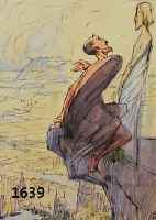 STEIGERWALDT, E., JESUS UND DER TEUFEL ALS FASSADENSTÜCKE, AQUARELLIERTE BLEISTIFTZEICHNUNG, RE. U. MONOGR., CA. 20 X 19 CM, R.