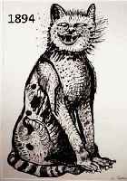 KRINNER, MICHAELA, GEB. 1915 WALDMÜNCHEN, MEISTERSCHÜLERIN VON OSKAR KOKOSCHKA, HIER: SITZENDE KATZE, TUSCHEZEICHNUNG, RE. U. HANDSIGN., CA. ...
