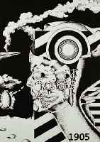 FLÖSSER, GERD, 1936 GORXHEIMERTAL-2000, TWO FACES, LITHOGRAPHIE, HANDSIGN. UND DAT. 79, NUM. 5/40, CA. 39,5 X 35,5 CM
