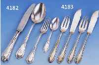FISCHBESTECK FÜR 12 PERSONEN, DEUTSCH, 50/60ER JAHRE, 800ER SILBER, BEST. AUS: 12 MESSER UND 12 GABELN, ZUS. CA. 1165 G, PASSEND ZU KAT.-NR. ...
