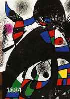 MIRO, JOAN, 1893-1983, FARBLITHOGRAPHIE AUS DER MAPPE YVON TAILLANDIER AND OTHER AUTHORS: SAN LAZZARO ET SES AMIS, AUFLAGE 630 EXEMPL., CA. 31 X ...