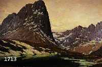 FRANZÖSISCHER LANDSCHAFTSMALER, 19. JH., QUALITÄTVOLLE HOCHGEBIRGSLANDSCHAFT, ÖL/LWD, UNLESERLICH BEZ., RÜCKSEITIG BETITELT: PRALOGNAN ...