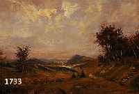 Menz, Stuttgarter Malerfamile, angehende 50er Jahre, weite hÜgelige Landschaft, Öl/Malkarton, li. u. sign., ca. 39 x 49 cm
