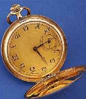 SAVONETTE HERRENTASCHENUHR, SCHWEIZ F. D. DEUTSCH. MARKT UM 1920, ROSE-G 585/000, AUßEN GLATT, METALLZIFFERBL. VERG., GEBL. STAHLZEI- GER, ...