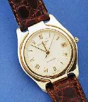 CERTINA HERRENARMBANDUHR DS AUTOMATIK, METALL, STARKE GG-AUFL., BEIDS. SAPHIRVERGL., LEDERBD., STIFTSCHL. M. NUTZSP., CREMEFARB. BL. M. AUFGES. ...