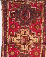 DERBENT, 261 X 139CM, EHZ 2 FLOR WOLLE, CA.40 JAHRE