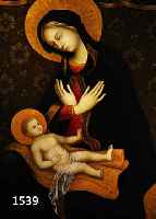 UNBEK. KÜNSTLER DES 20. JH., NACH ÄLTEREM VORBILD, MARIA MIT DEM JESUSKNABEN, ÖL/LWD., UNSIGN., CA. 90 X 60 CM, R.