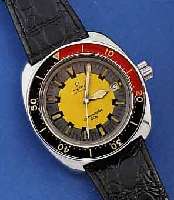OMEGA HERRENTAUCHERUHR SEAMASTER, AUTOMATIK, AB HERST. WASSERDT. BIS 200 M, EDELSTAHL-MAS- SIV-GEH., BODEN U. KRONE VERSCHR., ZUR DEKOM- ...
