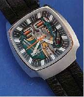 BULOVA HERRENARMBANDUHR ACCUTRON, MASSIV- EDELST.-GEH., BODEN VERSCHR., AB HERST. WASSER GESCH., STIMMGABELSCHWEINGERPRINZIP, PATENT BULOVA, WERK ...