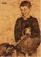 MANET, EDOUARD, 1832-1883, LE GARCON ET LE CHIEN, RADIERUNG VON 1862, LI. OBEN IN DER PLATTE SIGNIERT, GEBRÄUNT, LEICHT STOCKFLECKIG CA. 20,5 X ...