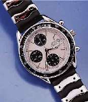 FESTINA ARMBANDCHRONOGRAPH AUTOMATIK, EDEL- ST. POL., BODEN U. KRONE GESCHR., UNGETR. LAGERW. UM 1998, MINERALFLACHGL., TACHYMETER- SKALA AUF ...