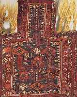 GASHGAI SUMAKH SALZTASCHE, 60 X 48CM, EHZ 2 WOLLE AUF WOLLE, CA.60 JAHRE