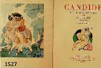 BUCH, CANDIDE OU L'OPTIMISME PAR VOLTAIRE, ILLUSTRATIONS DE BRUNELLESCHI, GIBERT JEUNE, LIBRAIRIE D'AMATEURS, PARIS, NO. 2269, CA. 14 ...