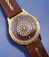ERNEST BORELL HERRENARMBANDUHR SOGENANNTE COCKTAILS WATCH, SCHWEIZ UM 1988, METALL VERG., BEIDS. VERGL., IM ZENTRUM DES BLATTES KALEIDOSKOPEFFEKT, ...
