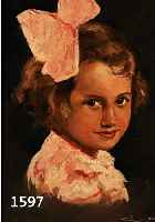LENK, 30ER JAHRE, MÄDCHENPORTRAIT, ÖL/LWD., SIGNIERT, 30 X 24CM