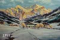 GÖSER, J.N., 50/60ER JAHRE, WINTERLANDSCHAFT, ÖL/SPANPLATTE, SIGNIERT 50 X 70 CM, RAHMEN