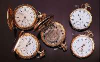 E. HOWARD & CO. SAVONETTE HERRENTASCHENUHR, USA UM 1895, SCHWERES 14 CT. GG-GEH., ALTERS- BED. BER., MONOGR. RB, 2-TEIL. EMAILBL. FEIN- HAARRISSIG ...