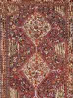 GASHGAI, PERSIEN, 265 X 174CM, EHZ 4 WOLLE AUF WOLLE, UM 1910 (KL RIß).