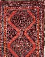MALAYER, PERSIEN, 300 X 120CM, EHZ 3 WOLLE AUF WOLLE, CA.60 JAHRE