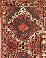 SHASAWAN SUMAKH, 307 X 70CM, EHZ 2-3 WOLLE AUF WOLLE, CA.60 JAHRE