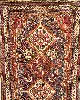 GASHGAI, PERSIEN, 205 X 149CM, EHZ 4 WOLLE AUF WOLLE, CA.60 JAHRE