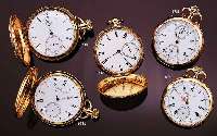 POITEVIN LEJEUNE HERRENTASCHENUHR OFFEN, SCHWEIZ/FRANKREICH UM 1902, GG 750/000, BODEN SYM. GUILL., VERSCHL. SCHMUCKMONOGR. JL U. EIGENTUMSSIGN. ...
