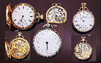 IWC HERRENTASCHENUHR OFFEN, KAL. JONES, SERIE S, NR. 24428, IM AMERIK. GG 585/000- GEH., NR. IDENT., BODEN GUILL., PERF. EMAILBL. SIGN., GEBL. ...