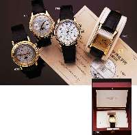 TIFFANY & CO AUTOMATIKCHRONOGRAPH, RESERV. VON ZENITH MIT SOGEN. EL PRIMERO-KAL. 3019PHF, SCHWEIZ UM 1973, BOMB. SAPHIRGL., LEDERB., ...