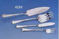 26-TEIL. FISCHBESTECK, WMF, UM 1900/05, LEGIERUNG BRITANIA, VERSILBERT, REINER SEZES- SIONSSTIL, BEST. AUS 12 MESSERN, 12 GABELN, 2 ...