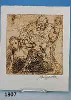 ALFRED HRDLICKA UND DER FALL FLORA, BUCH, MIT EINER ORIGINALRADIERUNG, DIESE HANDSIGNIERT, CA. 19,5 X 18,5 CM