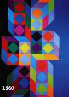 VASARELY, VIKTOR, 1908-1997, PLAKAT ZU DEN OLYMPISCHEN SPIELEN 1972 MÜNCHEN, FARB- OFFSET, RE. U. HANDSIGNIERT, CA. 100 X 63,5 CM