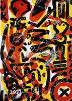 PENCK, A.R., FÜR OSKAR, FARBOFFSET, HAND- SIGN., CA. 59 X 84 CM