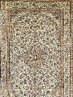 NAIN FEIN,PERSIEN CA 317 X 207 CM..FLOR KORK WOLLE MIT SEIDE.EHZ 1-2.CA 1 MIO KN/QM.CA 10 JAHRE.
