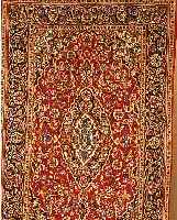KESCHAN,PERSIEN CA 225 X 140 CM..FLOR WOLLE EHZ 2.CA 30 JAHRE.