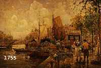 RICHTER-REICH, F.M., DEUTSCHER MALER, UM 1900, HOLLÄNDISCHER BLUMENMARKT, ÖL/LWD, UNTEN MITTIG SIGNIERT, CA. 80 X 120 CM, R.