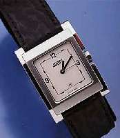 JOOP DESIGNERHERRENARMBANDUHR, SCHWEIZ UM 1998, EDELST., Z.T. POL., Z.T. SAT., SAPHIR- FLACHGL., HIGH-TECH-QUARTZWERK M. SEK.-TAKT U. DAT., BEI ...