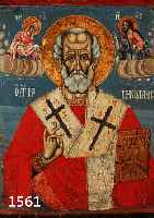 GROSSE IKONE, GRIECHENLAND/THESSALONIKI, UM 1830/40, HL. NIKOLAUS, L. REST., M. CA. 55,5X43 CM, ALTERSSP.