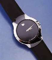 MOVADO DAMENARMBANDUHR ALLIA/MUSEUMS WATCH, EDELST., POL., DESIGNERUHR, ZU D. BANDANST. SCHW. VERCHR., SAPHIRFLACHGL., HIGH-TECH- QUARTZW., VOR ...