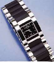 BAUME & MERCIER DAMENDESIGNERUHR, SCHWEIZ UM 1999, EDELST. POL., ZWISCHENGLIEDER D. EDELST. -BD. IN HOCHWERTIGEM KAUTSCHUK, DOPP. UNSICHT- B. ...