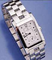 BAUME & MERCIER HERRENARMBANDUHR, SCHWEIZ UM 1998, EDELST. POL. INCL. BAND M. DOPP. UNSICHT -B. FALTSCHL., BOMB. SAPHIRGL., KL. SEK., HIGH ...