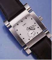 XEMEX DESIGNERHERRENARMBANDUHR VON KÜLLING, SCHWEIZ, EDELST. MATT. SEITL. POL., BEWEGL. BANDANST., SAPHIRGL., HIGH-TECH-QUARTZWERK, KL. SEK., ...