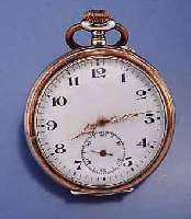 THIEL HERRENTASCHENUHR, DEUTSCHLAND UM 1928, 800ER SILBER, RÄNDER VERG., BODEN GUILL., MONOGR.-SPIEGEL FREI, EMAILBL., VERG. BRÜCKEN- ANKERW., 15 ...
